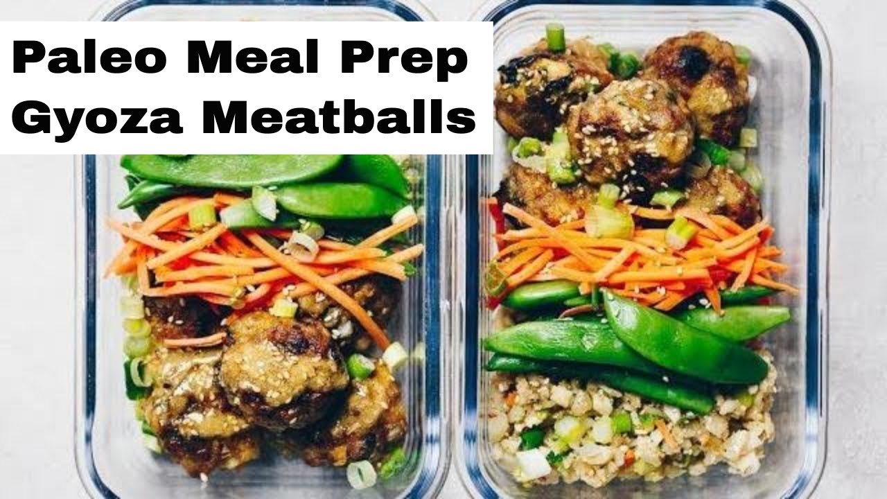 Paleo Meal Prep | low carb, easy, gyoza meatballs!