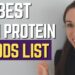 BEST High Protein Foods To LOSE WEIGHT In CALORIE DEFICIT