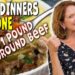 Four Easy Dinners For One From One Pound of Ground Beef
